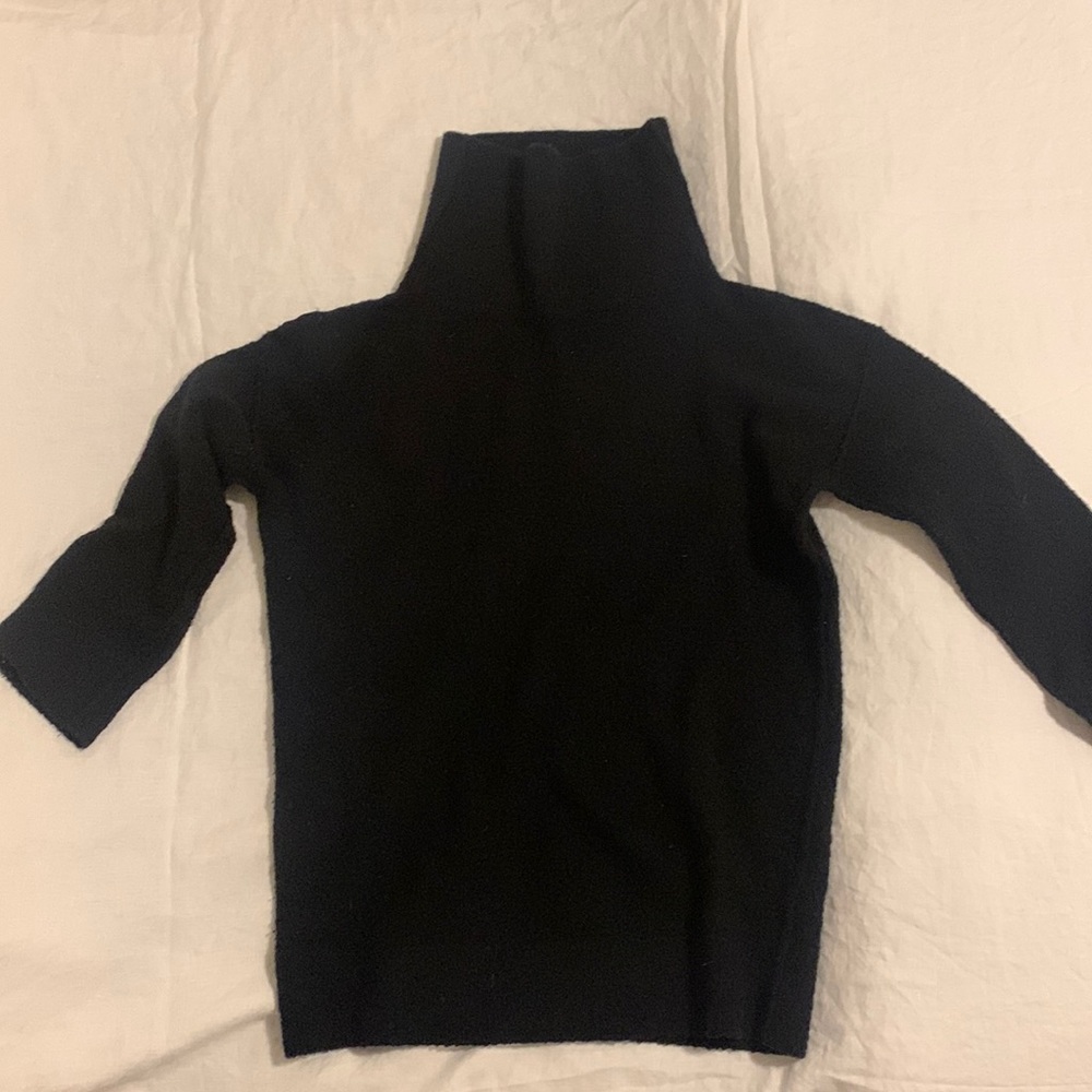 Wool blend cowl-neck dress